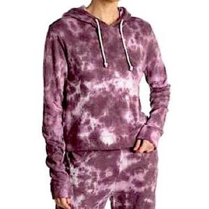 THREADS 4 THOUGHT Roe Cloud Wash Tie Dye Hoodie Mauve Multi XL
